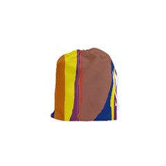 Colorful Lines Drawstring Pouches (xs) 