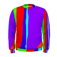 Colorful Decorative Lines Men s Sweatshirt by Valentinaart