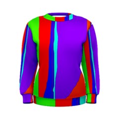 Colorful Decorative Lines Women s Sweatshirt by Valentinaart