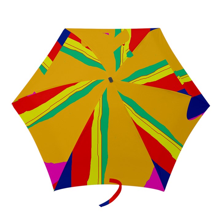 Colorful lines Mini Folding Umbrellas