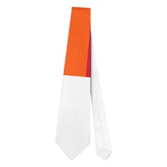 Orange Lines Neckties (one Side)  by Valentinaart