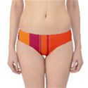 Orange lines Hipster Bikini Bottoms View1