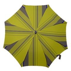 Green Elegant Lines Hook Handle Umbrellas (small)