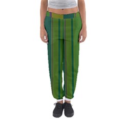 Green Elegant Lines Women s Jogger Sweatpants