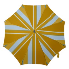 Yellow Elegant Lines Hook Handle Umbrellas (small)