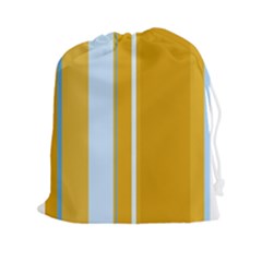 Yellow Elegant Lines Drawstring Pouches (xxl)