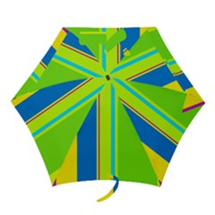 Colorful Lines Mini Folding Umbrellas by Valentinaart