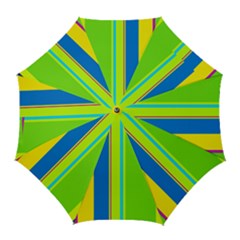 Colorful Lines Golf Umbrellas by Valentinaart