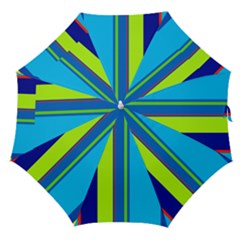 Blue And Green Lines Straight Umbrellas