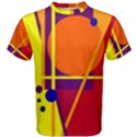 Orange abstract design Men s Cotton Tee View1