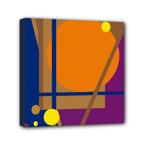 Decorative Abstract Design Mini Canvas 6  X 6  by Valentinaart