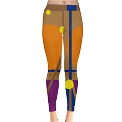 Decorative Abstract Design Leggings  by Valentinaart