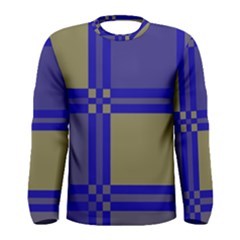 Blue Design Men s Long Sleeve Tee by Valentinaart