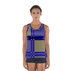 Blue Design Women s Sport Tank Top  by Valentinaart