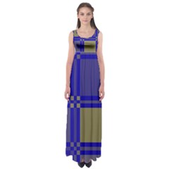 Blue Design Empire Waist Maxi Dress