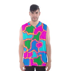 Colorful Abstract Design Men s Basketball Tank Top