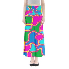 Colorful Abstract Design Maxi Skirts