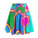 Colorful abstract design High Waist Skirt View1