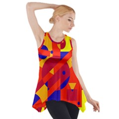 Colorful Abstraction Side Drop Tank Tunic