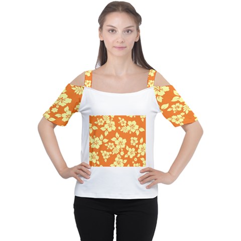 Sunny Hawaiian Women s Cutout Shoulder Tee by AlohaStore