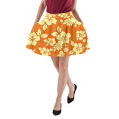 Sunny Hawaiian A-line Pocket Skirt by AlohaStore