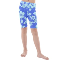 Hawaiian Sky Kid s Mid Length Swim Shorts