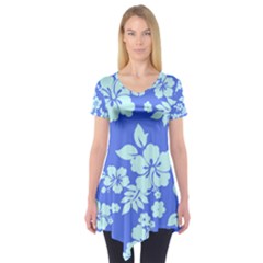 Hawaiian Sky Short Sleeve Tunic 