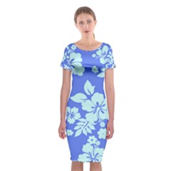 Hawaiian Sky Classic Short Sleeve Midi Dress by AlohaStore