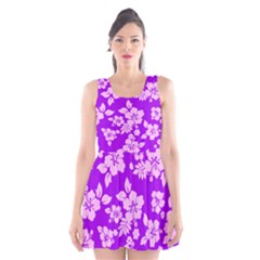 Hawaiian Sunset Scoop Neck Skater Dress