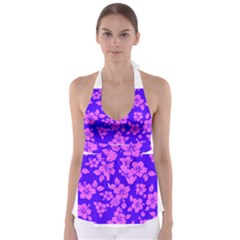 Hawaiian Evening Babydoll Tankini Top