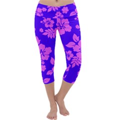 Hawaiian Evening Capri Yoga Leggings