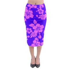 Hawaiian Evening Midi Pencil Skirt