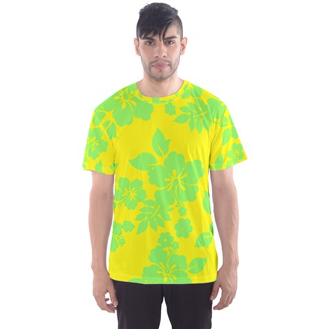 Bright Hawaiian Men s Sport Mesh Tee by AlohaStore