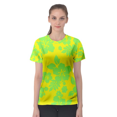 Bright Hawaiian Women s Sport Mesh Tee by AlohaStore