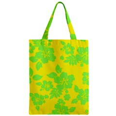 Bright Hawaiian Zipper Classic Tote Bag