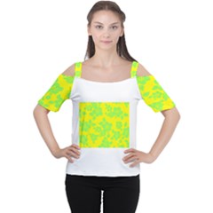 Bright Hawaiian Women s Cutout Shoulder Tee