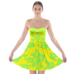 Bright Hawaiian Strapless Dresses