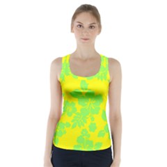 Bright Hawaiian Racer Back Sports Top