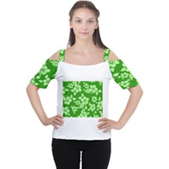 Green Hawaiian Women s Cutout Shoulder Tee