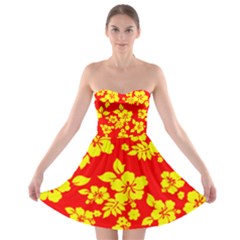 Hawaiian Sunshine Strapless Dresses by AlohaStore