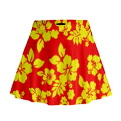 Hawaiian Sunshine Mini Flare Skirt