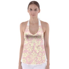 Pastel Hawaiian Babydoll Tankini Top