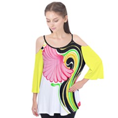 Rgruaufashionmagillo Flutter Sleeve Top Flutter Sleeve Tee 