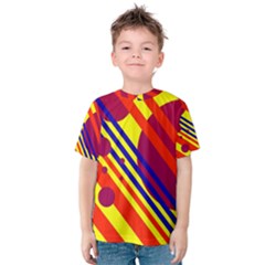 Hot Circles And Lines Kid s Cotton Tee