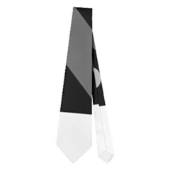 Gray Lines And Circles Neckties (two Side)  by Valentinaart