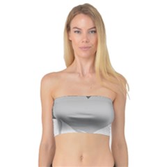 Gray Hart Bandeau Top by Valentinaart