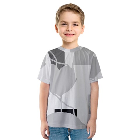 Gray Hart Kid s Sport Mesh Tee by Valentinaart