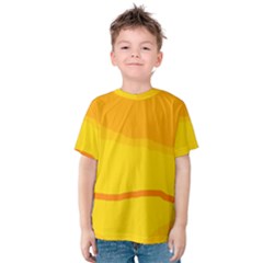 Yellow Decorative Design Kid s Cotton Tee