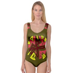 Abstract Design Princess Tank Leotard 