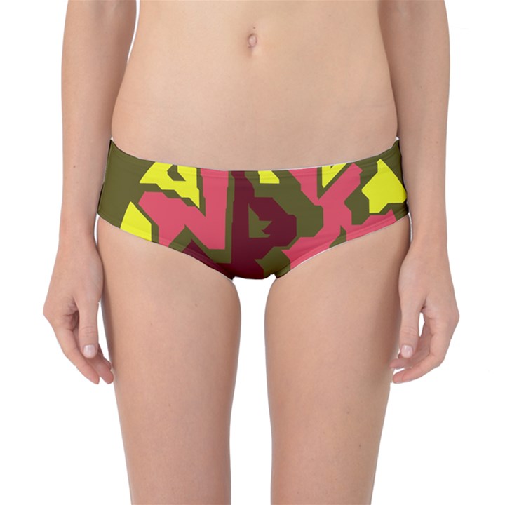 Abstract design Classic Bikini Bottoms